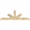 Ekena Millwork Saratoga Rough Sawn Timber Gable Bracket, Douglas Fir, 84"W x 38"H x 4"D x 6"F, 11/12 Pitch GBW084X38X0406SAR00RDF - alternate 5